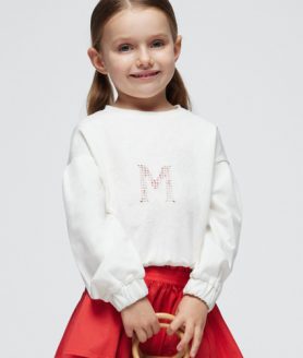 Sweat bordada Better Cotton menina