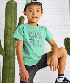 T-Shirt Básico Letras Menino Mayoral