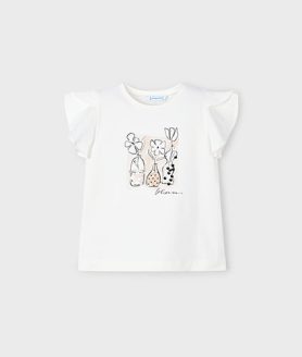 T-Shirt Aplicações Menina Mayoral