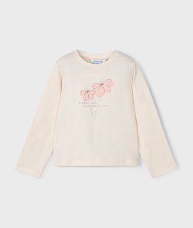 Camisola básica flor menina Mayoral