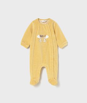 Babygrow aveludado recém nascida Mayoral