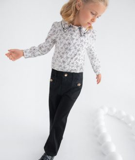 Calças denim flare menina Abel&Lula