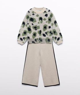 Conjunto Calça Leopardo Pelo Menina Abel&Lula