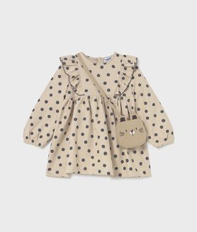 Vestido estampado com bolso bebé Mayoral