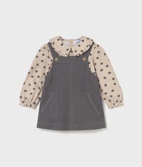 Conjunto saia peito e camisa bebé Mayoral