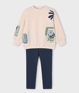 Conjunto leggings e sweat menina Mayoral