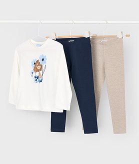 Conjunto 3 peças menina Mayoral