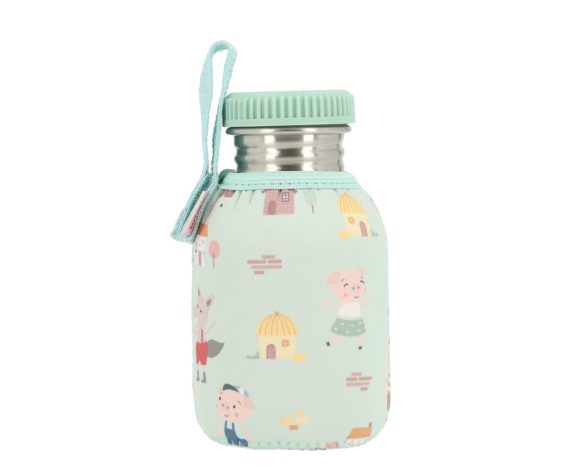 Garrafa de aço com Forro The Three Little Pigs 350 ml Tutete