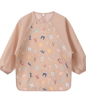 Babete com Mangas Funny Letters Tutete