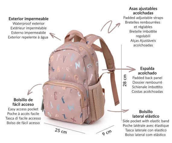 Mochila Infantil Funny Letters Tutete - Image 3