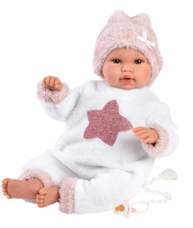 Boneca Recém-nascido Estrela Rosa 36cm - Llorens